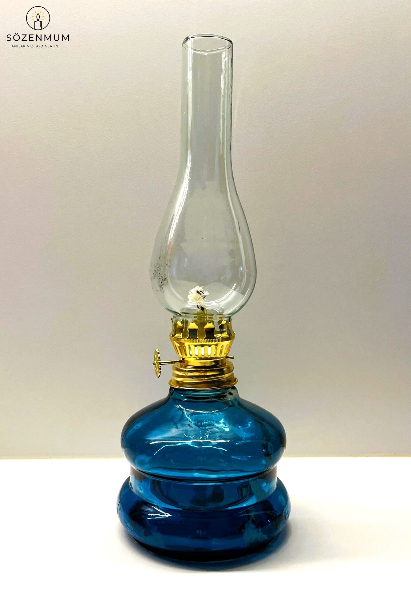 Ahsen Orta Boy Gaz Lambası Mavi ( SZNMODEL07 )