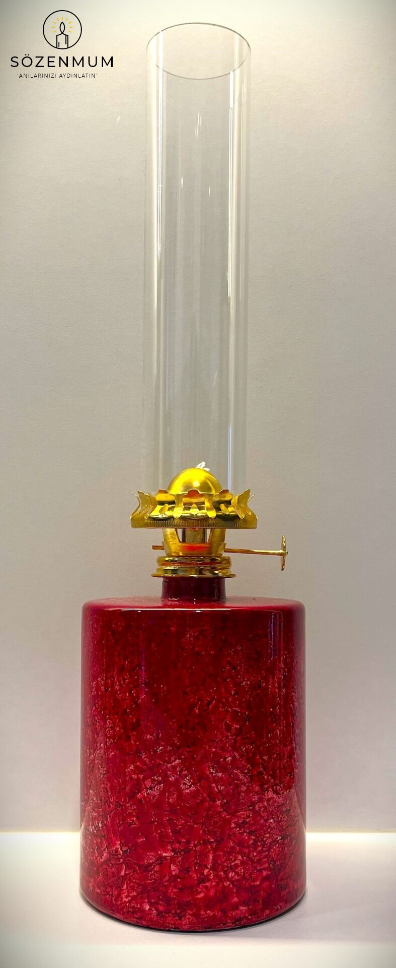 Mylis Büyük Boy Gaz Lambası Kırmızı