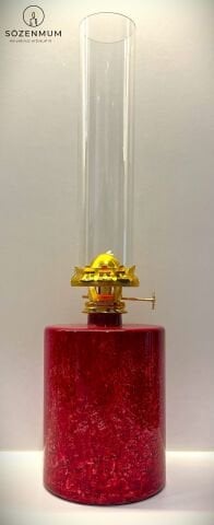 Mylis Büyük Boy Gaz Lambası Kırmızı