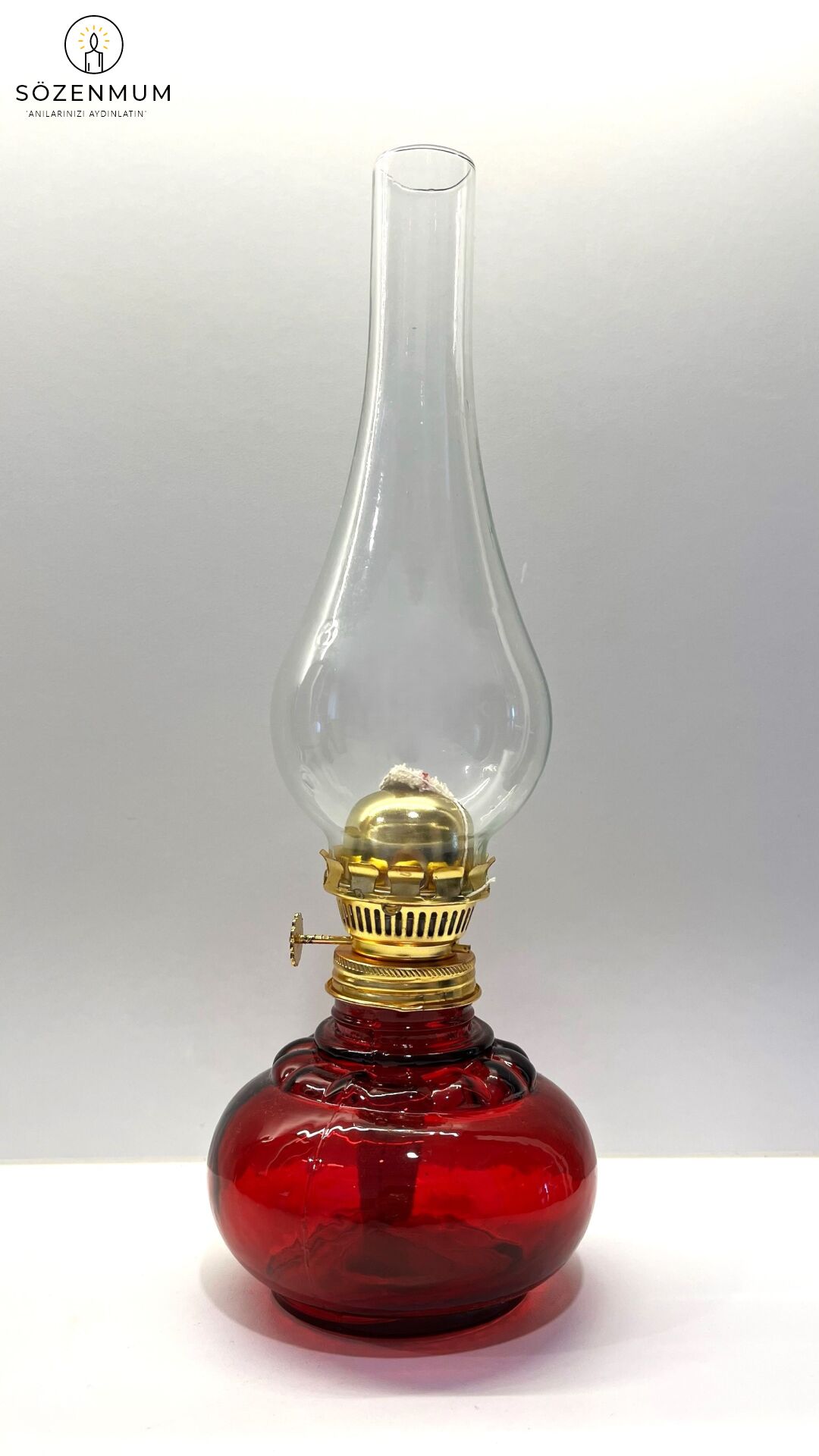 Aurelius Büyük Boy Gaz Lambası Kırmızı