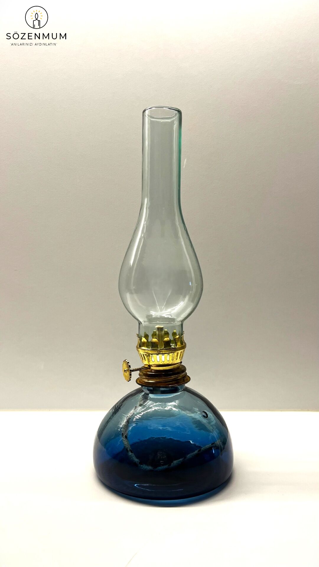 Elysa Küçük Boy Gaz Lambası Mavi