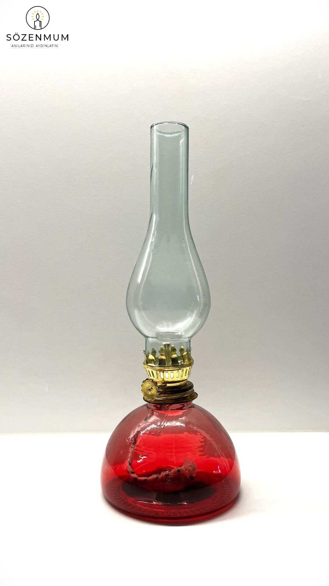 Elysa Küçük Boy Gaz Lambası Kırmızı