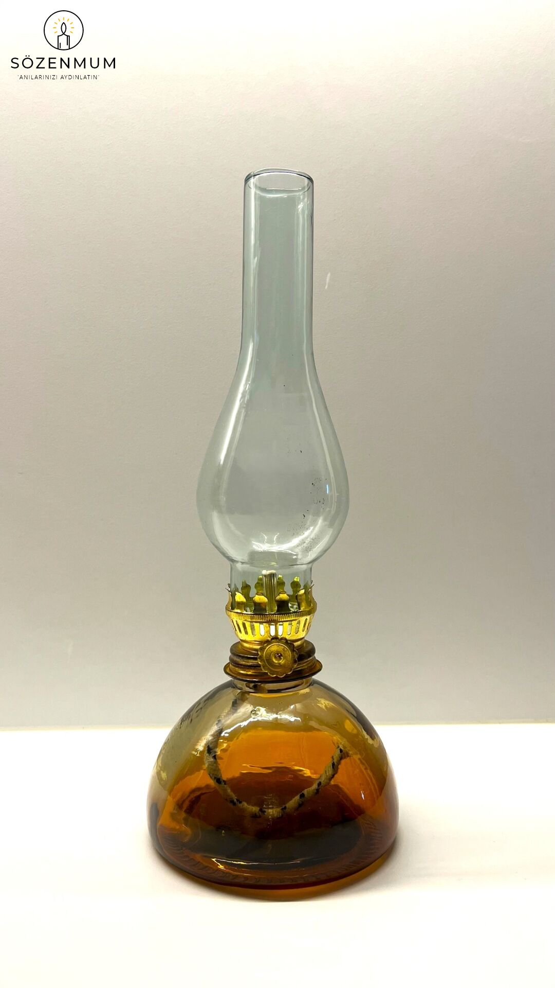 Elysa Küçük Boy Gaz Lambası Amber